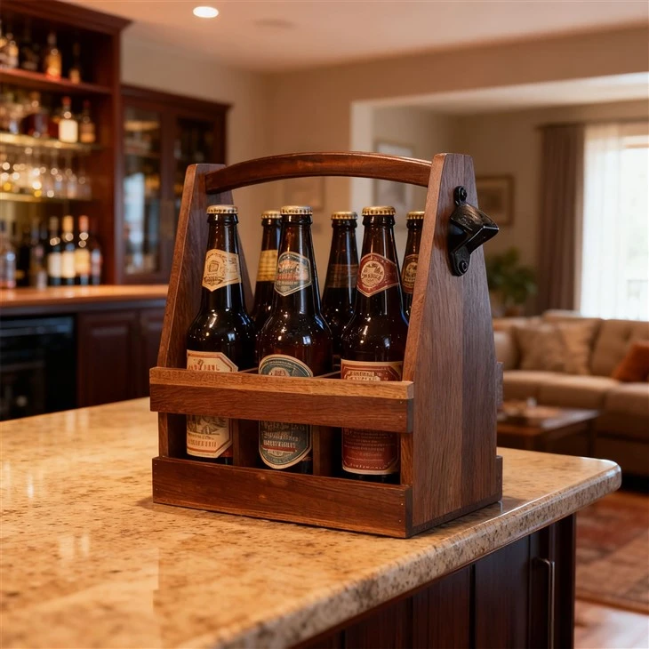 Ebony Beer Bottle Storage Basket high quality