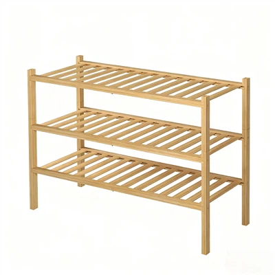 3 etajè soulye banbou